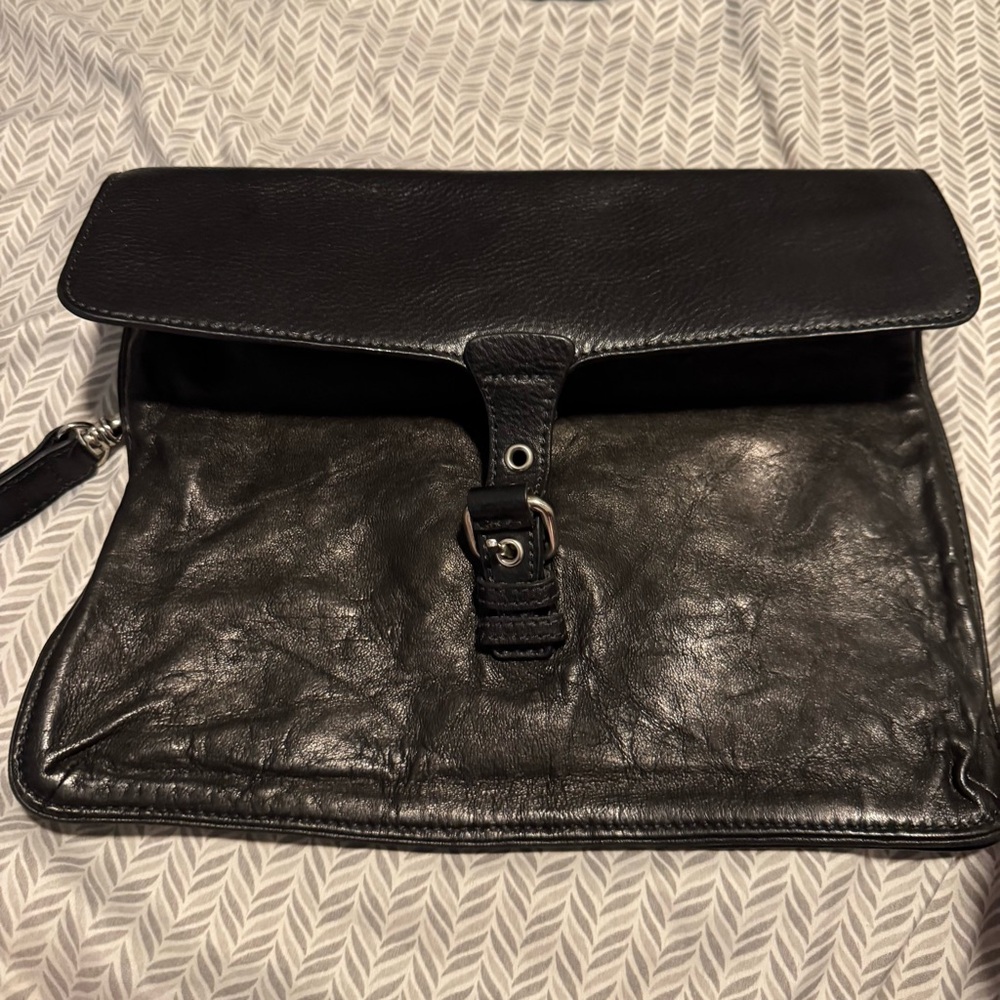 3.1 Phillip lim Black Leather clutch Bag